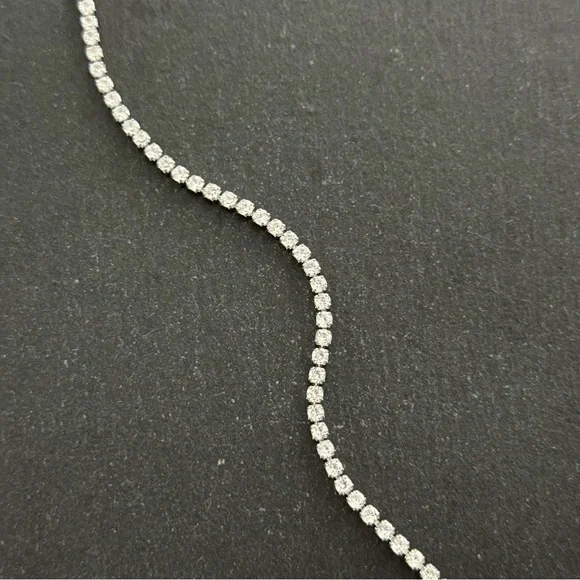 925 STERLING SILVER CZ TENNIS BRACELET - Picture 4 of 6